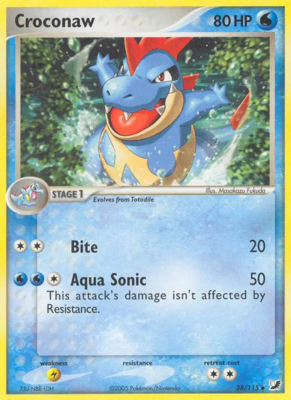 Croconaw 38 Unseen Forces Pokesingles