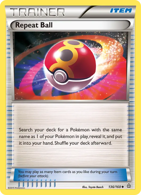 Repeat Ball 136 Primal Clash Pokesingles