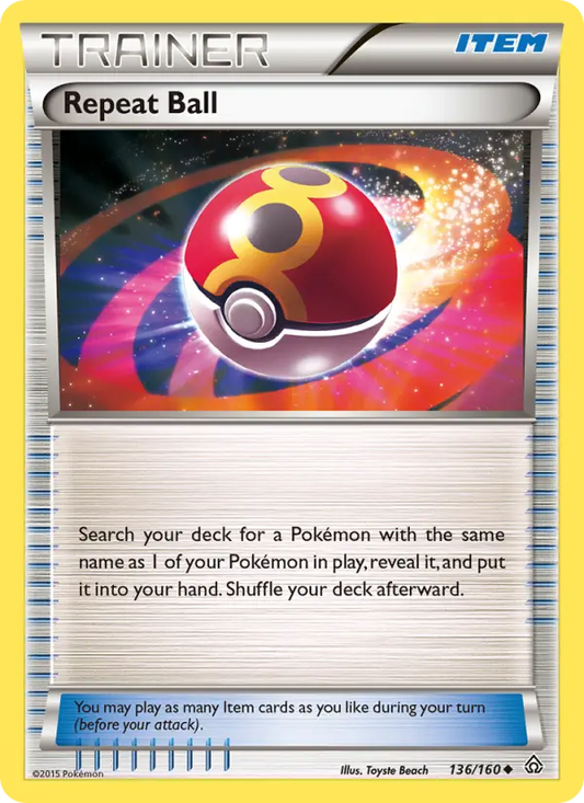 Repeat Ball 136 Primal Clash Pokesingles