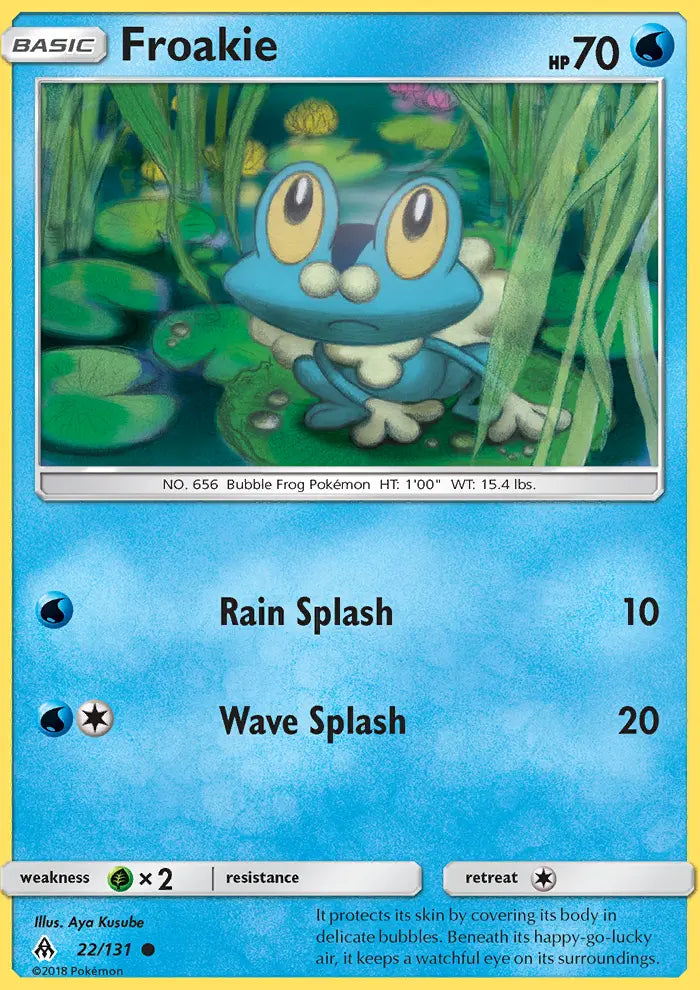 Froakie 22 Forbidden Light Pokesingles