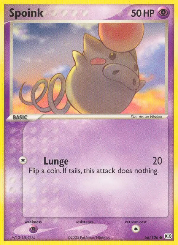 Spoink 66 Emerald Pokesingles