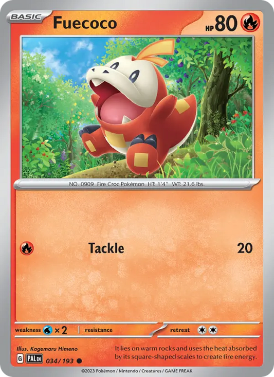 Fuecoco 34 Paldea Evolved Pokesingles