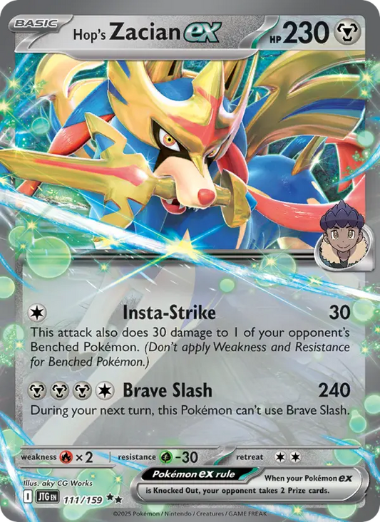 Hop's Zacian ex 111 Journey Together Pokesingles