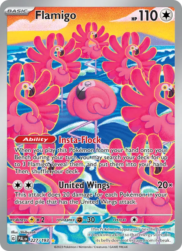 Flamigo 227 Paldea Evolved Pokesingles