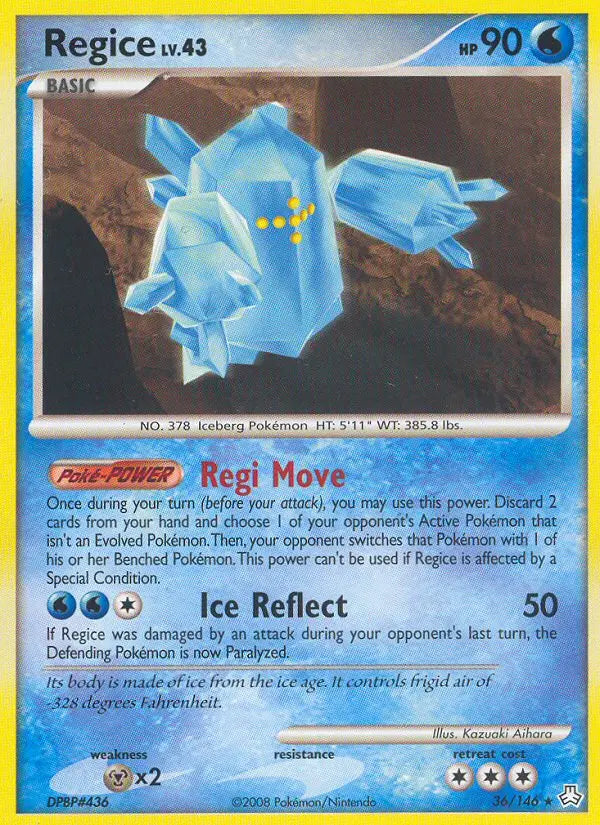 Regice 36 Legends Awakened Pokesingles