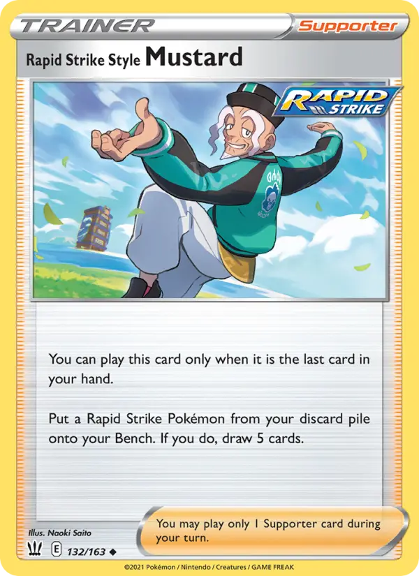 Rapid Strike Style Mustard 132 Battle Styles Pokesingles