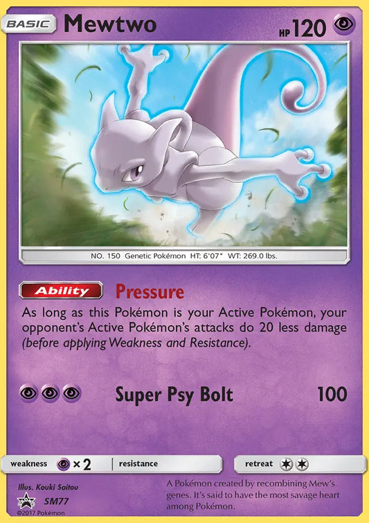 Mewtwo SM77 SM Black Star Promos Pokesingles