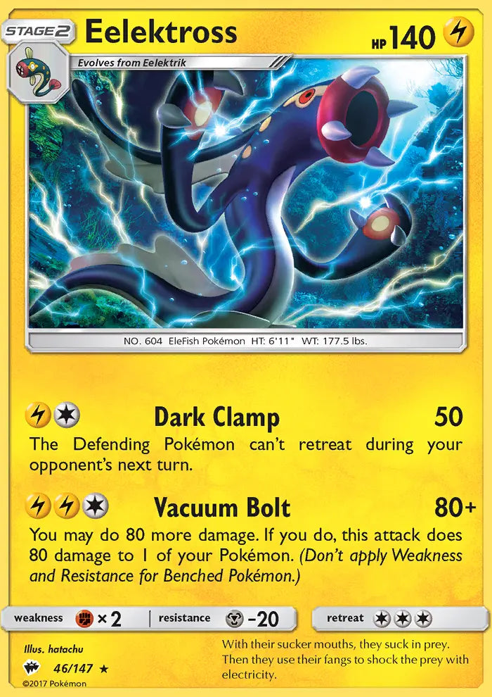 Eelektross 46 Burning Shadows Pokesingles