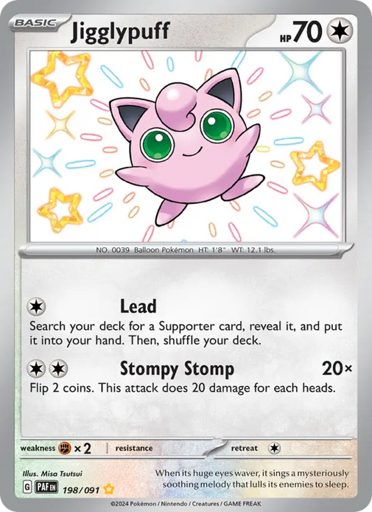 Jigglypuff 198 Paldean Fates Pokesingles