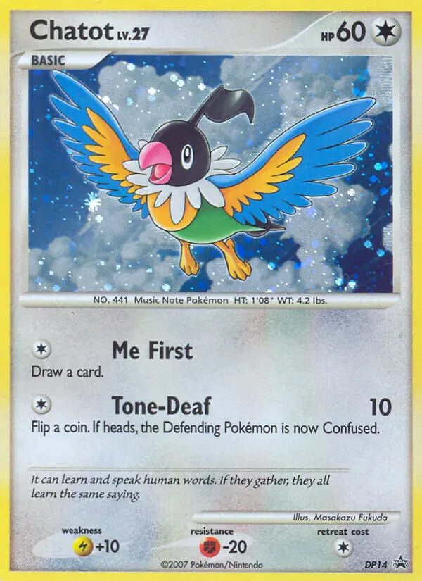 Chatot DP14 DP Black Star Promos Pokesingles