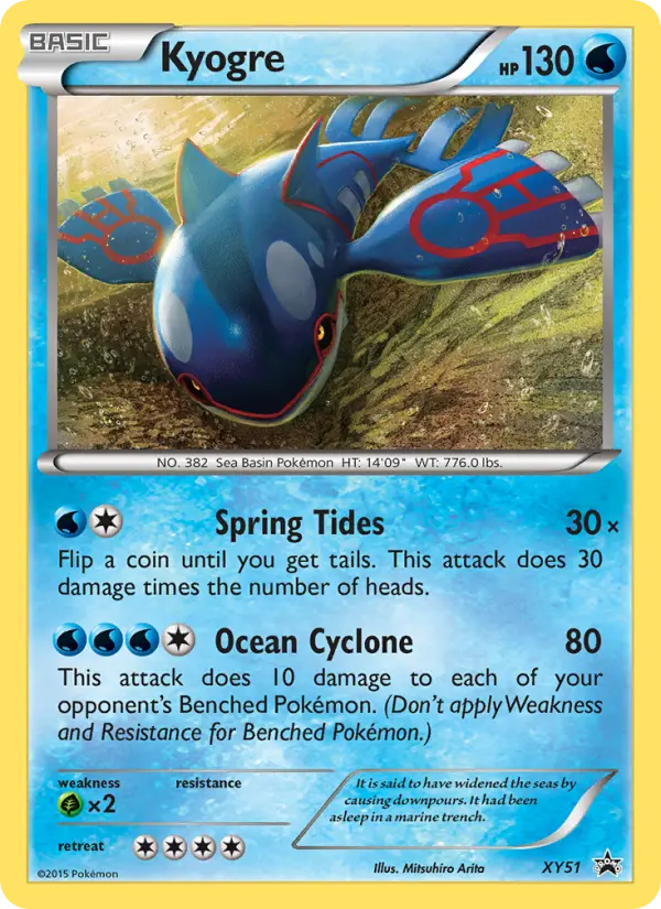 Kyogre XY51 XY Black Star Promos Pokesingles