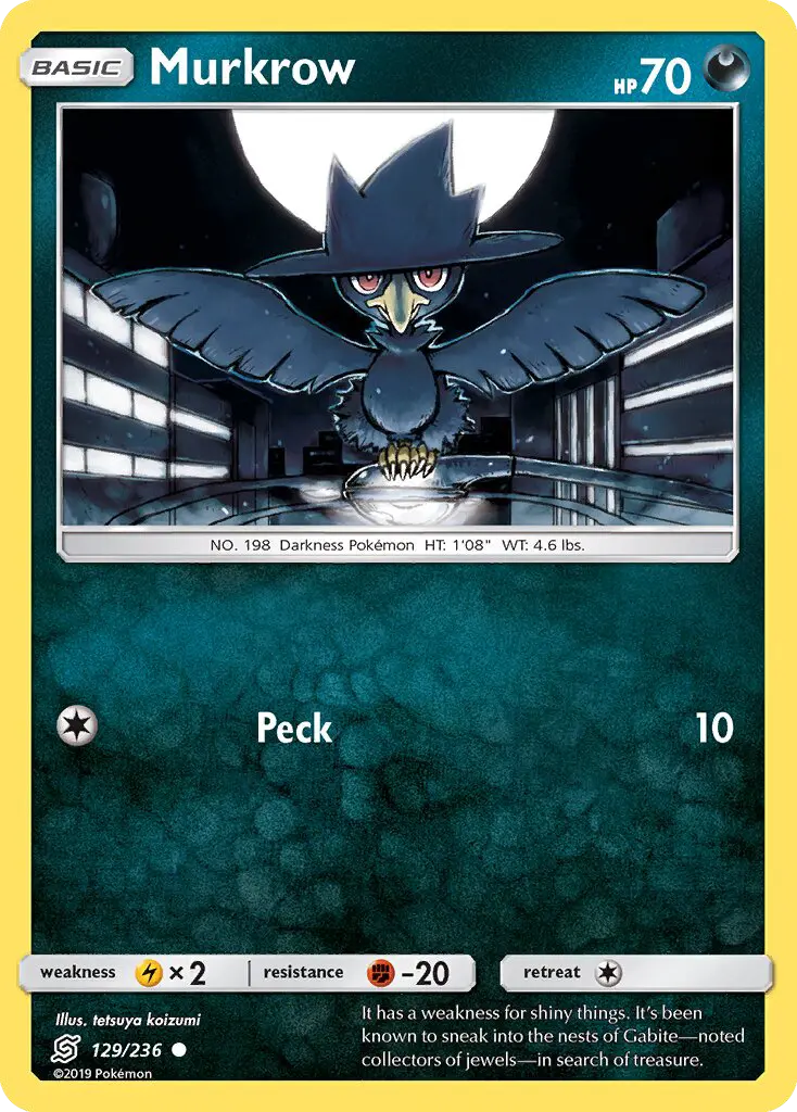 Murkrow 129 Unified Minds Pokesingles