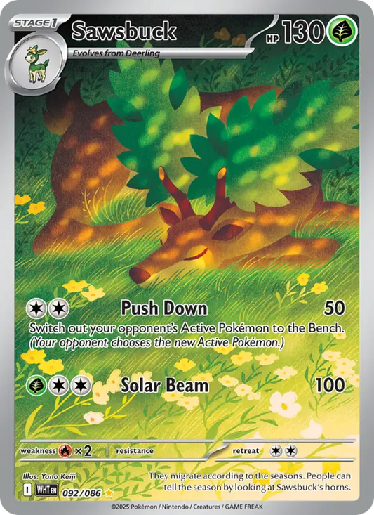 Sawsbuck 92 White Flare Pokesingles