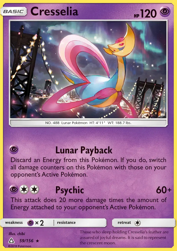 Cresselia 59 Ultra Prism Pokesingles