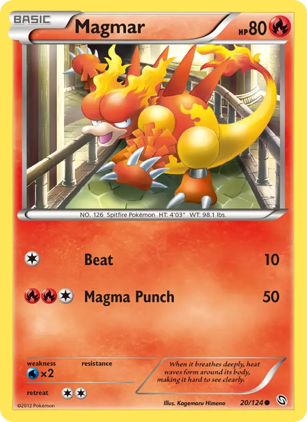 Magmar 20 Dragons Exalted Pokesingles
