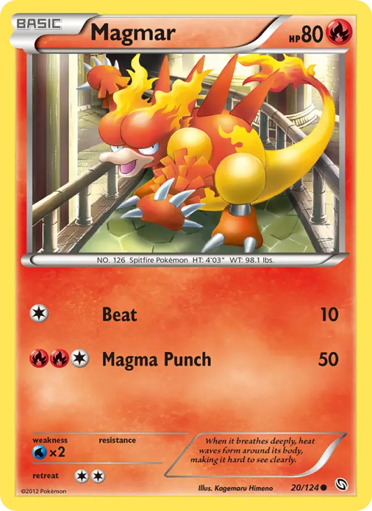 Magmar 20 Dragons Exalted Pokesingles