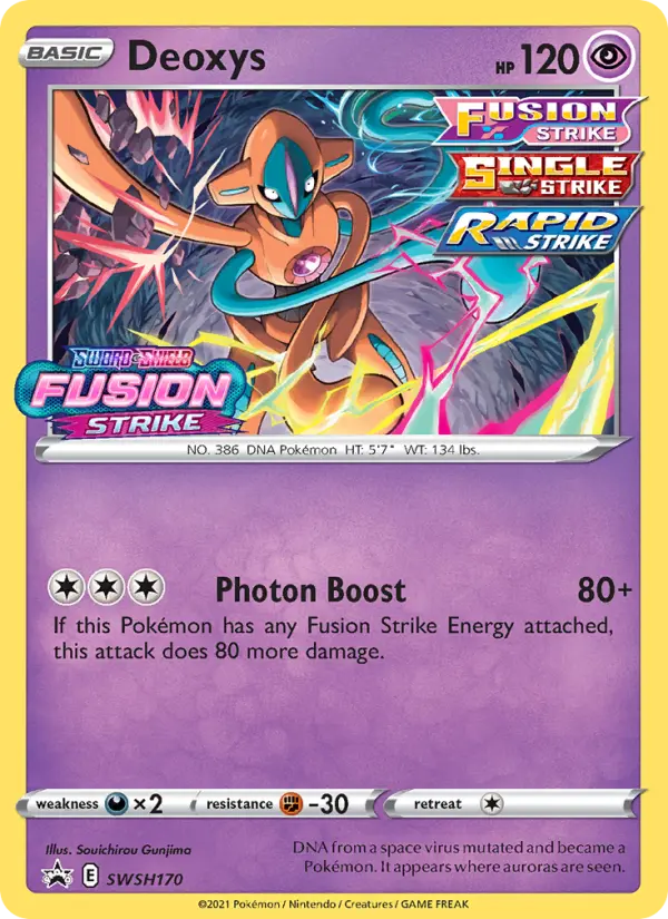 Deoxys SWSH170 SWSH Black Star Promos Pokesingles