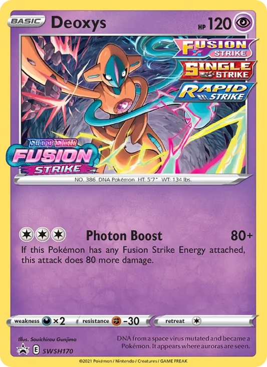Deoxys SWSH170 SWSH Black Star Promos Pokesingles