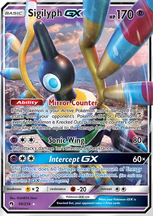 Sigilyph GX 98 Lost Thunder Pokesingles