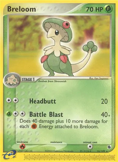 Breloom 16 Ruby & Sapphire Pokesingles