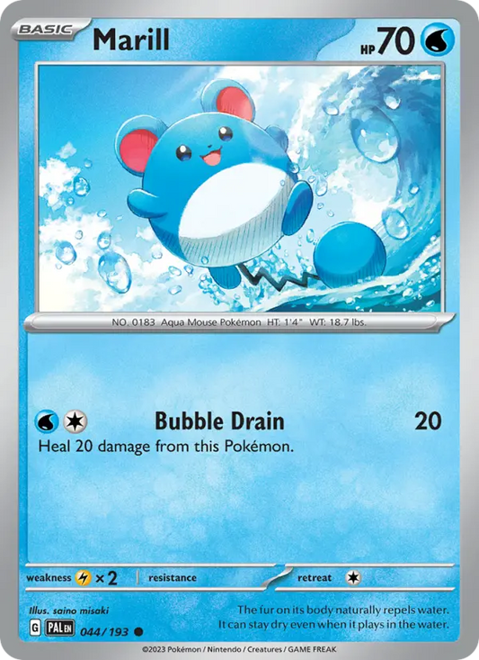 Marill 44 Paldea Evolved Pokesingles