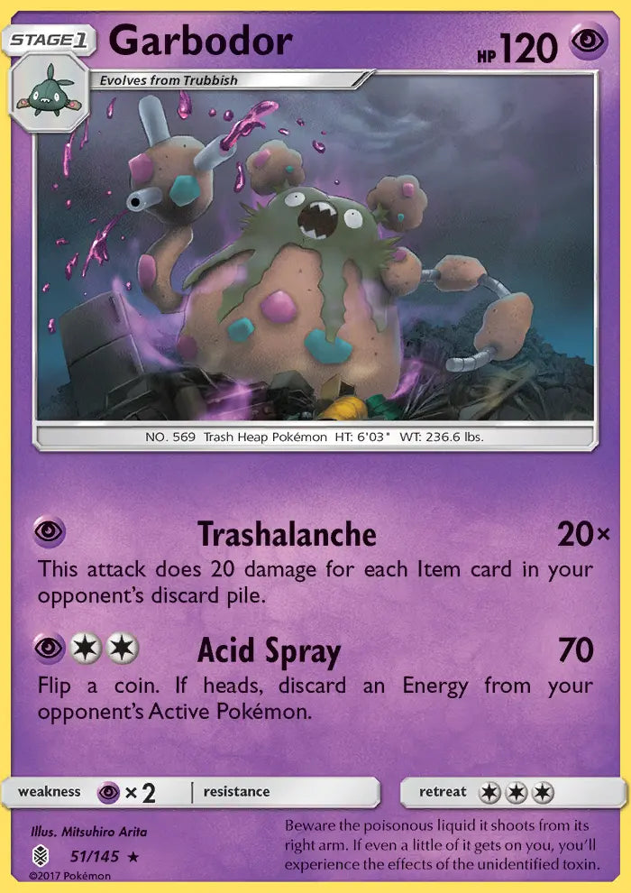 Garbodor 51 Guardians Rising Pokesingles