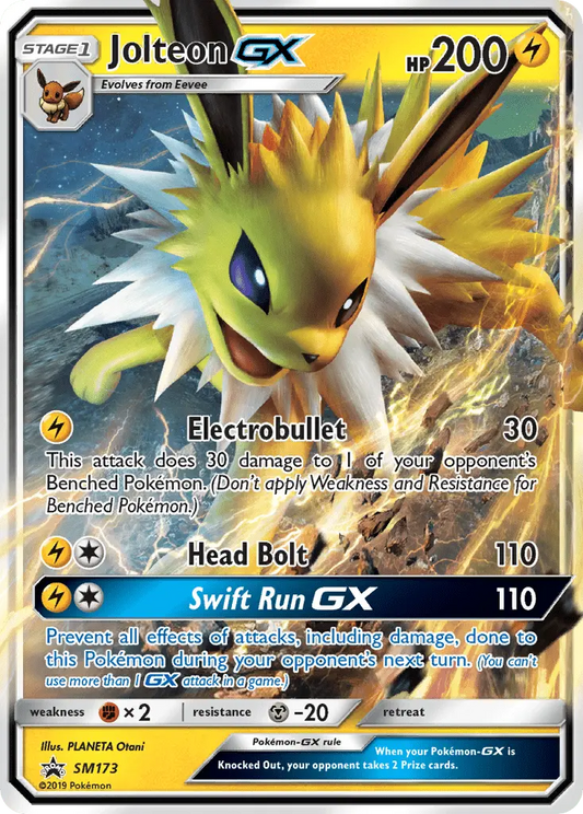Jolteon GX SM173 SM Black Star Promos Pokesingles
