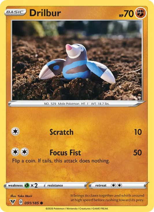 Drilbur 91 Vivid Voltage Pokesingles