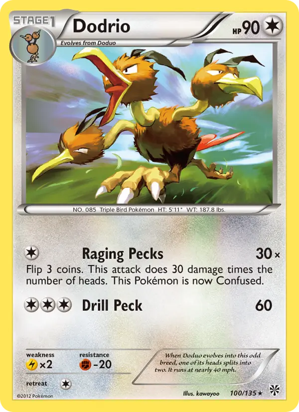 Dodrio 100 Plasma Storm Pokesingles