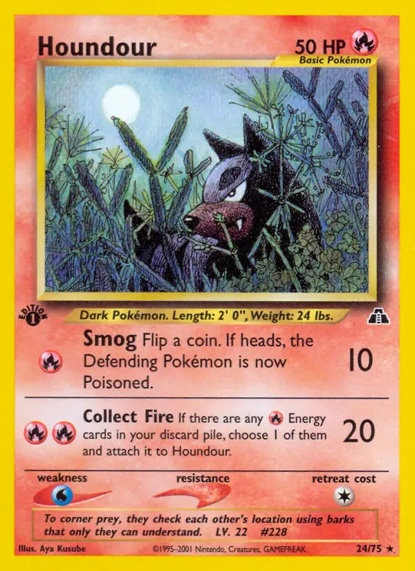 Houndour 24 Neo Discovery Pokesingles