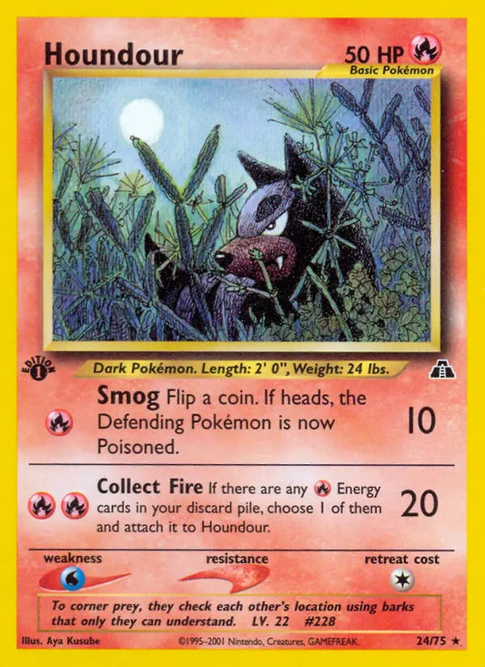 Houndour 24 Neo Discovery Pokesingles