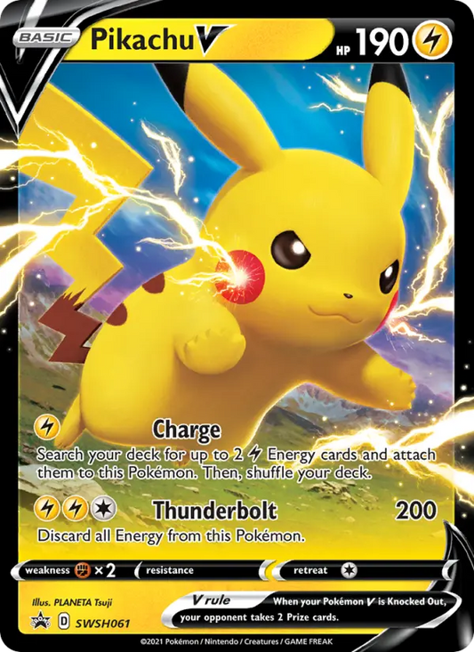 Pikachu V SWSH061 SWSH Black Star Promos Pokesingles