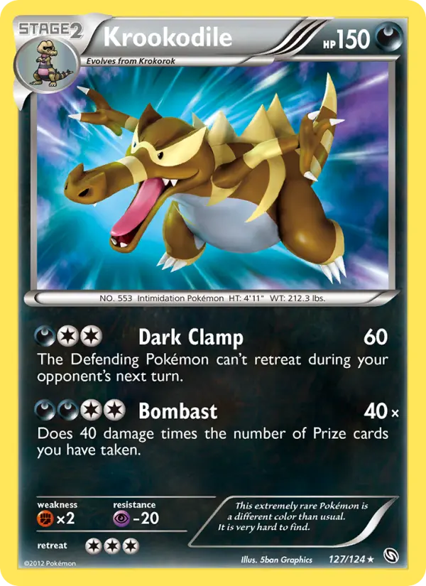 Krookodile 127 Dragons Exalted Pokesingles