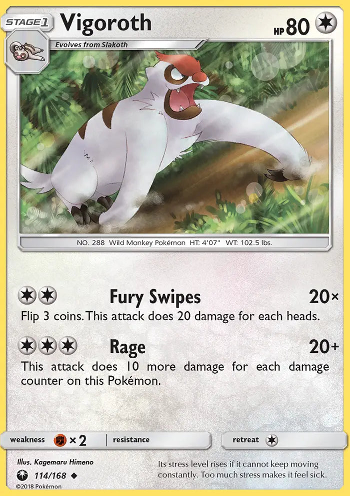 Vigoroth 114 Celestial Storm Pokesingles