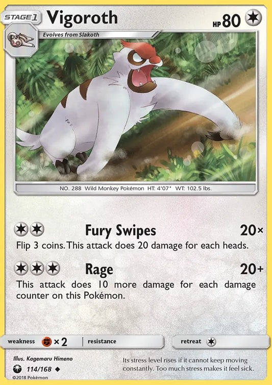 Vigoroth 114 Celestial Storm Pokesingles
