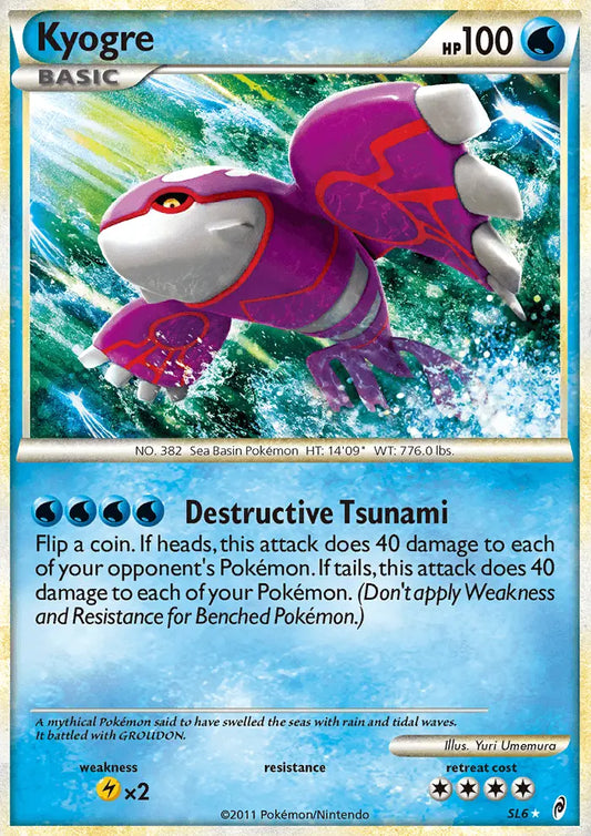 Kyogre SL6 Call of Legends Pokesingles