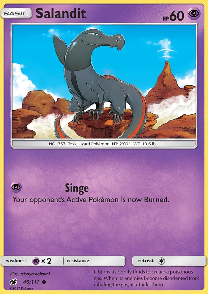 Salandit 46 Crimson Invasion Pokesingles