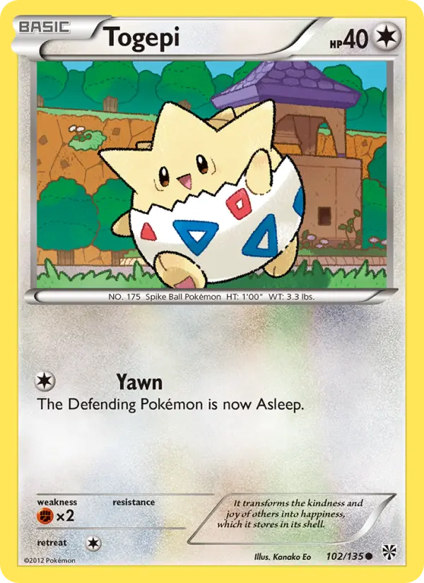 Togepi 102 Plasma Storm Pokesingles