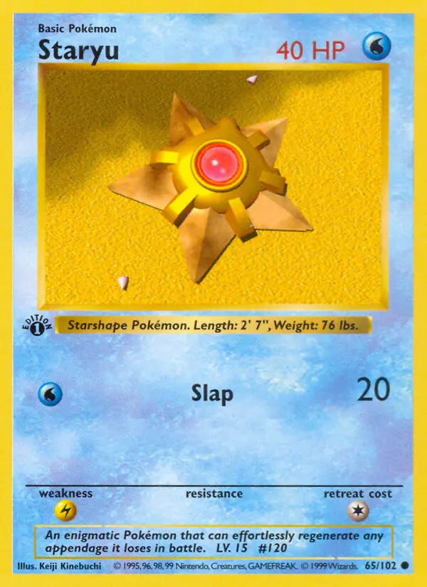 Staryu 65 Base Set Pokesingles