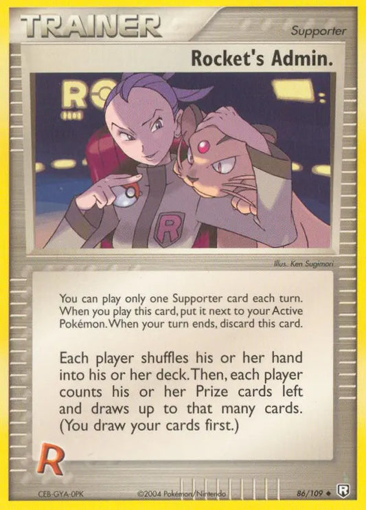 Rocket's Admin. 86 Team Rocket Returns Pokesingles