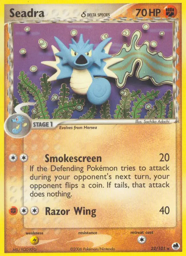 Seadra δ 22 Dragon Frontiers Pokesingles