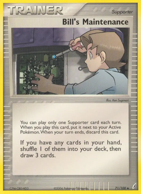Bill's Maintenance 71 Crystal Guardians Pokesingles