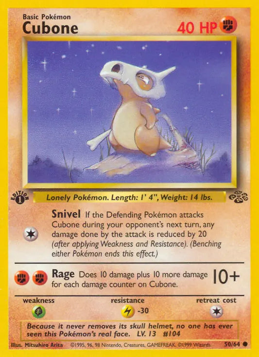 Cubone 50 Jungle Pokesingles