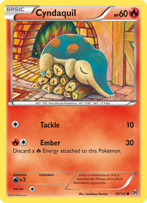 Cyndaquil 18 BREAKthrough Pokesingles