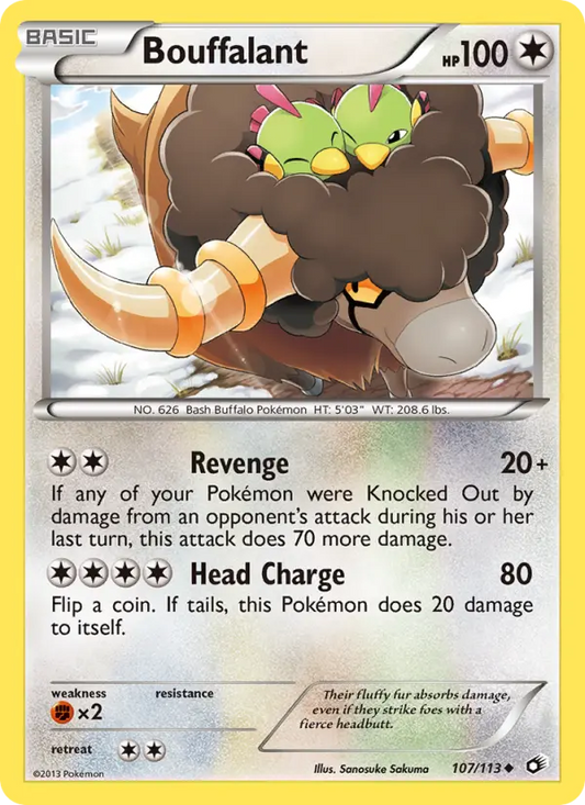 Bouffalant 107 Legendary Treasures Pokesingles