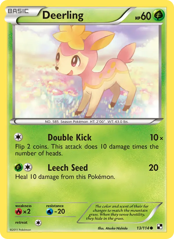 Deerling 13 Black & White Pokesingles