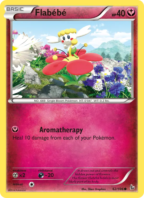 Flabébé 62 Flashfire Pokesingles
