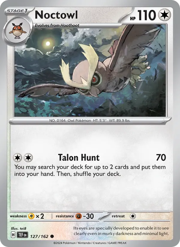 Noctowl 127 Temporal Forces Pokesingles
