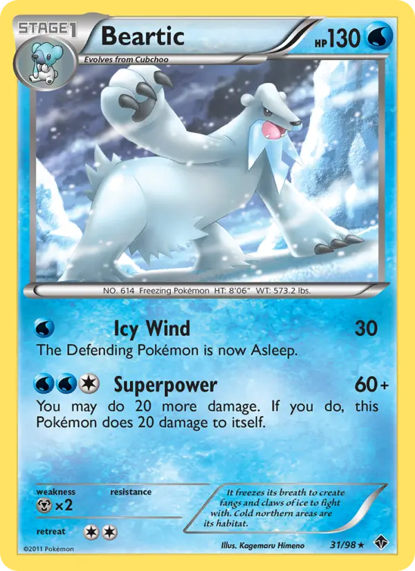 Beartic 31 Emerging Powers Pokesingles