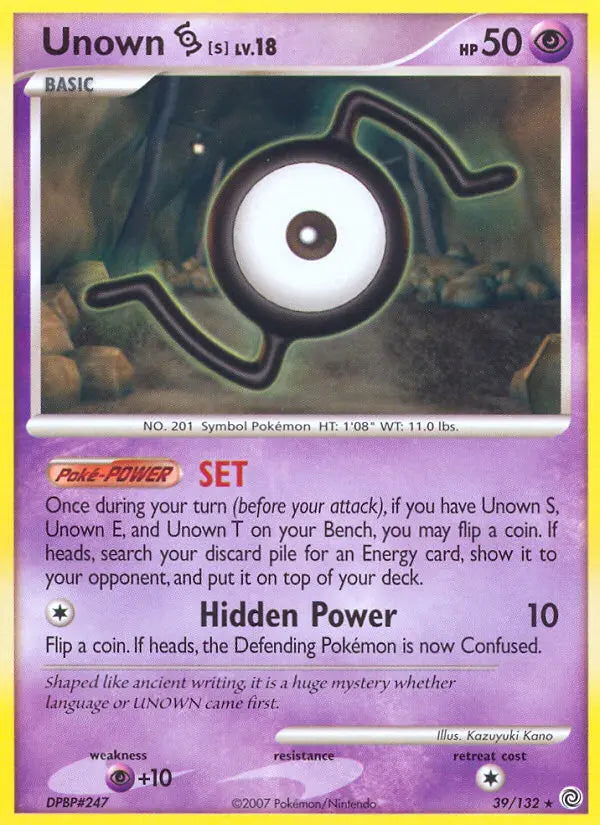 Unown S 39 Secret Wonders Pokesingles